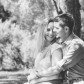 Black and White Engagement Picture